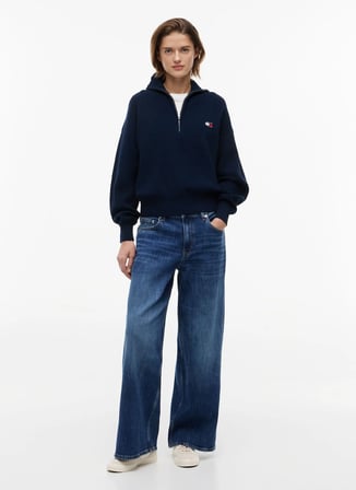 Tommy Jeans Mavi Kadın Kazak DW0DW22928C1G