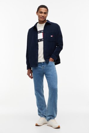 TJM BRICK CORD OVERSHIRT EXT Erkek Mavi Gömlek - DM0DM21698