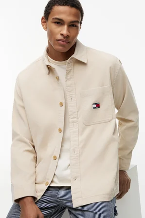 TJM BRICK CORD OVERSHIRT EXT Erkek Bej Gömlek - DM0DM21698