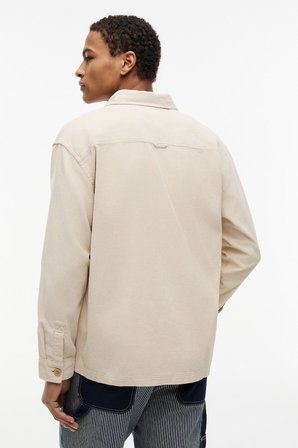 TJM BRICK CORD OVERSHIRT EXT Erkek Bej Gömlek - DM0DM21698