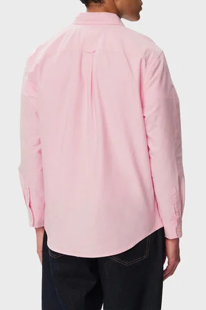 Tommy Hilfiger % 100 Pamuk Regular Fit Uzun Kollu Logolu Gömlek Erkek GÖMLEK DM0DM21298 TOU PEMBE
