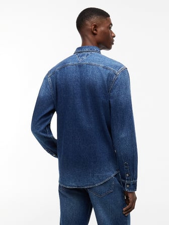 REGULAR DENIM SHIRT EXT CJ8039 Erkek Mavi Gömlek - DM0DM23390