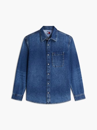 REGULAR DENIM SHIRT EXT CJ8039 Erkek Mavi Gömlek - DM0DM23390