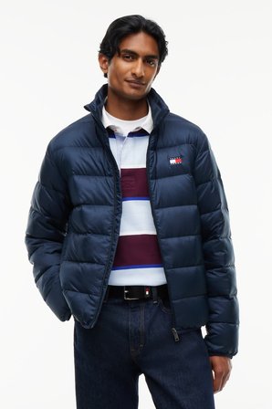 TJM LIGHT DOWN PACKBL JACKET EXT Erkek Mavi Mont - DM0DM23231