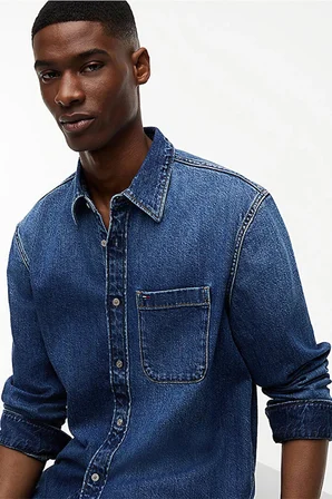 Tommy Jeans Erkek Gömlek-DM0DM23390