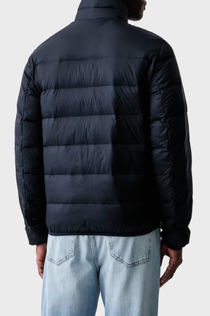 Tommy Jeans Kapitoneli Relaxed Fit Dik Yaka Mont Erkek MONT DM0DM23231 C1G LACİVERT