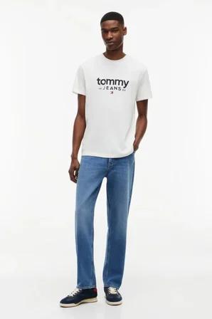 Tommy Jeans Erkek Tişört-DM0DM23376