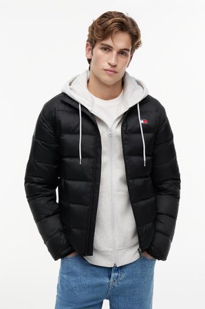 TJM LIGHT DOWN PACKBL JACKET EXT Erkek Siyah Mont - DM0DM23231