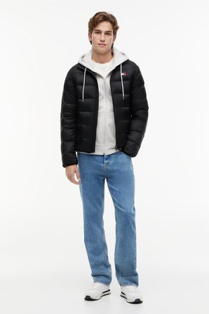 TJM LIGHT DOWN PACKBL JACKET EXT Erkek Siyah Mont - DM0DM23231