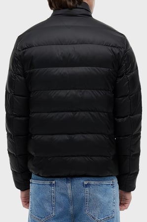Tommy Jeans Kapitoneli Relaxed Fit Dik Yaka Mont Erkek MONT DM0DM23231 BDS SİYAH