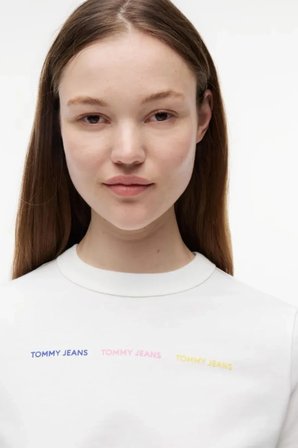 Tommy Jeans Kadın Tişört-DW0DW22905