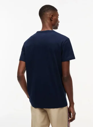 Tommy Jeans Lacivert Erkek Regular Fit Logo Baskılı T-Shirt DM0DM23245C1G TJM REG TAPE TEE, C1G