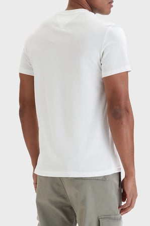 TOMMY HILFIGER Erkek Marka Logolu Günlük Kullanıma Uygun BBeyazZ T-Shirt DM0DM22538 YBH