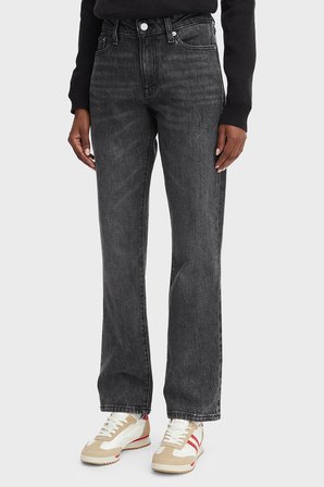 Tommy Jeans Slim Fit Yüksek Bel Düz Paça Jean Kadın KOT PANTOLON DW0DW23469 1BZ MAVİ