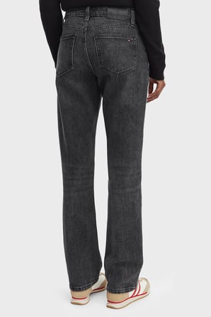 Tommy Jeans Slim Fit Yüksek Bel Düz Paça Jean Kadın KOT PANTOLON DW0DW23469 1BZ MAVİ