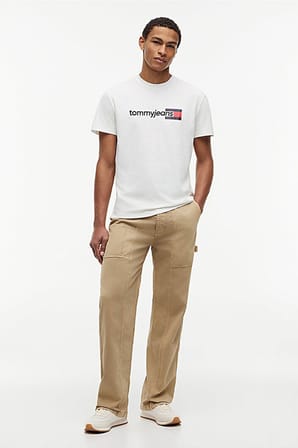 Tommy Jeans Erkek Tişört-DM0DM23406