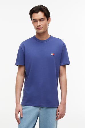 TJM REG BADGE TEE EXT Erkek Mavi T-Shirt - DM0DM20322