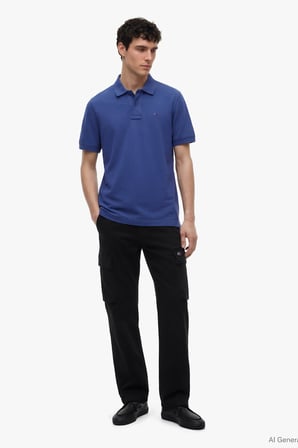TJM REG ESS POLO EXT Erkek Mavi Polo - DM0DM22711