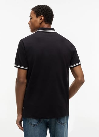 Tommy Jeans Siyah Erkek Polo T-Shirt DM0DM22700BDS TJM REG TIPPED POLO