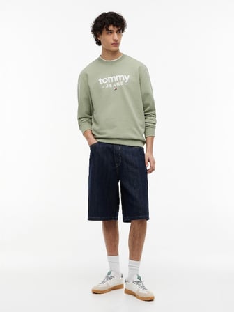 TJM GRAPHIC CREWNECK EXT Erkek Yeşil Sweatshirt - DM0DM23392