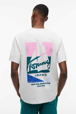 TJM RLX SAILBOAT SS TEE Erkek Gri T-Shirt - DM0DM23184