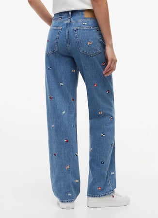 Tommy Jeans Mavi Kadın Slim Straight Denim Pantolon DW0DW231001A5