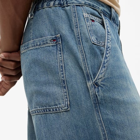 Tommy Hilfiger Theo Baggy Sailing Erkek Mavi Pantolon