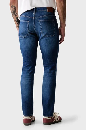 Tommy Jeans Pamuklu Slim Fit Normal Bel Dar Paça Jean Erkek KOT PANTOLON DM0DM23395 1AB AÇIK MAVİ