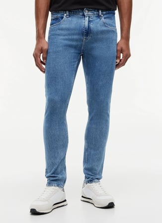 Tommy Jeans Mavi Erkek Slim Fit Denim Pantolon DM0DM236431AB AUSTIN SLIM TPRD BJ4