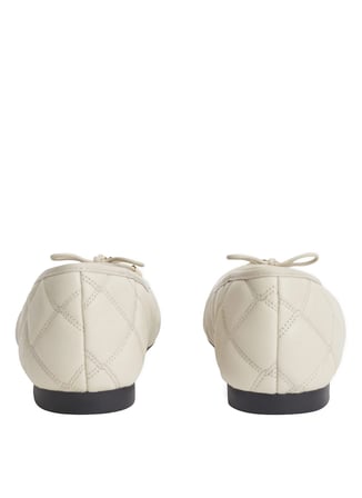 Tommy Hilfiger Siyah Kadın Babet TH CHARM QUILTED BALLERINA