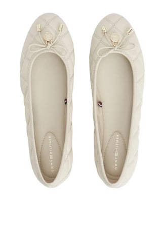 Tommy Hilfiger Siyah Kadın Babet TH CHARM QUILTED BALLERINA