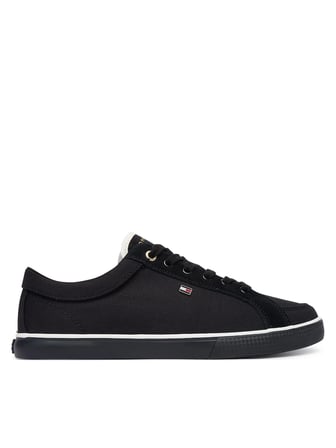 TOMMY HILFIGER Kadın Marka Logolu Günlük Kullanıma Uygun 1Siyah1 Sneaker FW0FW09390 0GK