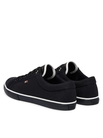 TOMMY HILFIGER Kadın Marka Logolu Günlük Kullanıma Uygun 1Siyah1 Sneaker FW0FW09390 0GK
