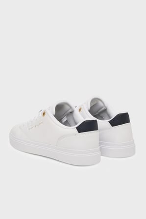 Tommy Hilfiger Deri Sneaker Ayakkabı Kadın AYAKKABI FW0FW09105 0K6 BEYAZ