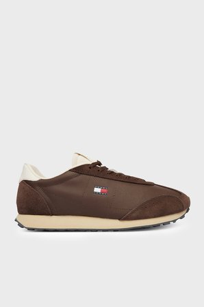 Tommy Jeans Süet Detaylı Sneaker Ayakkabı Erkek AYAKKABI EM0EM01763 GV0 KAHVE