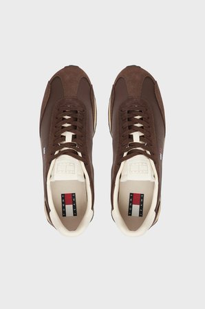 Tommy Jeans Süet Detaylı Sneaker Ayakkabı Erkek AYAKKABI EM0EM01763 GV0 KAHVE