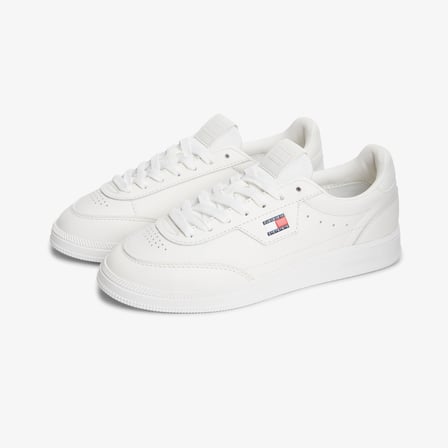 Tommy Hilfiger The Greenwich Edge Leather Kadın Bej Spor Ayakkabı