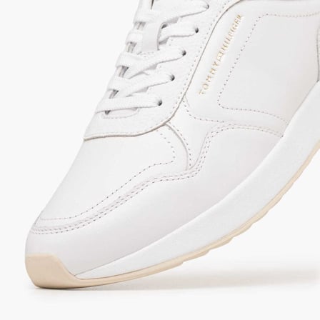 TOMMY HILFIGER Kadın Marka Logolu Günlük Kullanıma Uygun Beyaz Sneaker FW0FW09411 YBS