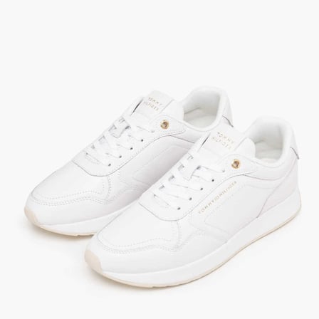 TOMMY HILFIGER Kadın Marka Logolu Günlük Kullanıma Uygun Beyaz Sneaker FW0FW09411 YBS