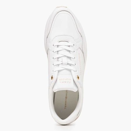 TOMMY HILFIGER Kadın Marka Logolu Günlük Kullanıma Uygun Beyaz Sneaker FW0FW09411 YBS
