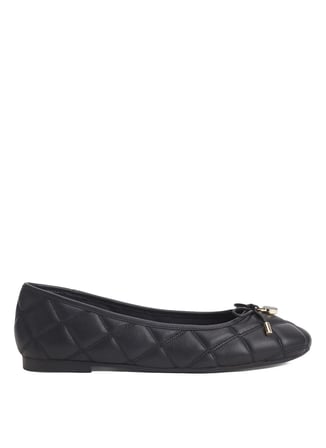 Tommy Hilfiger Siyah Kadın Babet TH CHARM QUILTED BALLERINA