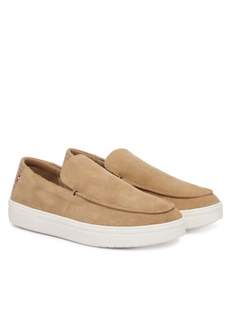 TOMMY HILFIGER Erkek Marka Logolu Günlük Kullanıma Uygun Haki Loafer Ayakkabı FM0FM05924 RBC