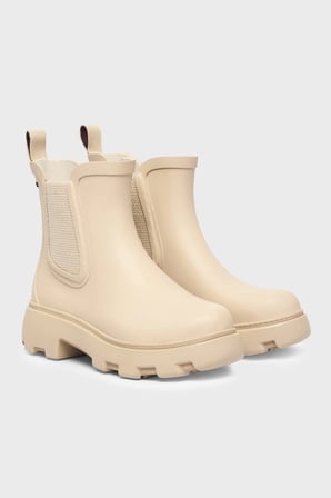 Tommy Hilfiger Logolu Yüksek Taban Bot Kadın BOT FW0FW09387 ACI BEJ