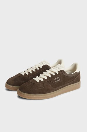 Tommy Jeans Süet Sneaker Ayakkabı Erkek AYAKKABI EM0EM01732 GV0 KAHVE