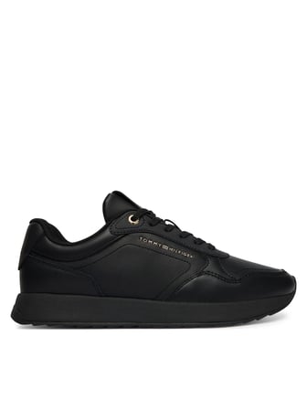 TOMMY HILFIGER Kadın Marka Logolu Günlük Kullanıma Uygun Siyah Sneaker FW0FW09411 BDS