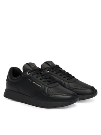 TOMMY HILFIGER Kadın Marka Logolu Günlük Kullanıma Uygun Siyah Sneaker FW0FW09411 BDS