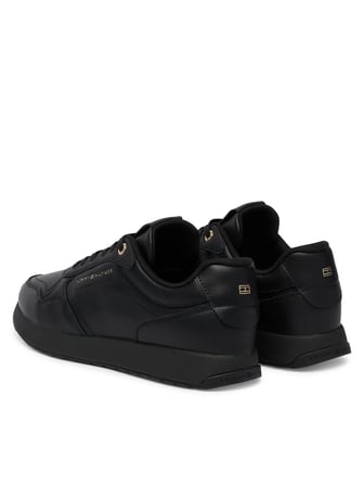 TOMMY HILFIGER Kadın Marka Logolu Günlük Kullanıma Uygun Siyah Sneaker FW0FW09411 BDS