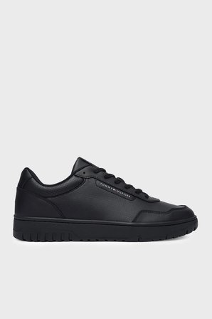 Tommy Hilfiger Deri Sneaker Ayakkabı Erkek AYAKKABI FM0FM05927 BDS SİYAH