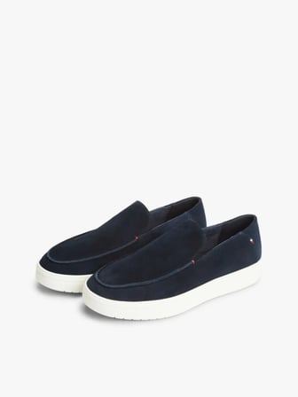 TOMMY HILFIGER Erkek Marka Logolu Günlük Kullanıma Uygun Lacivert Loafer Ayakkabı FM0FM05924 DW5