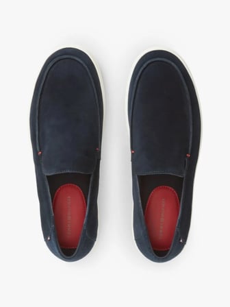 TOMMY HILFIGER Erkek Marka Logolu Günlük Kullanıma Uygun Lacivert Loafer Ayakkabı FM0FM05924 DW5